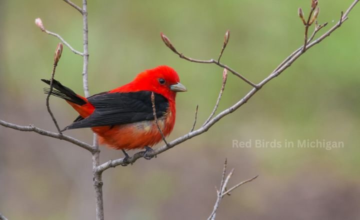 Red Birds in Michigan