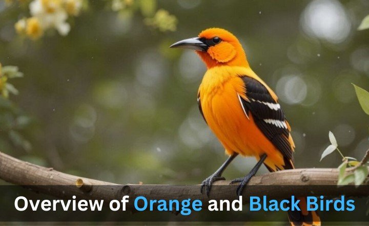 Overview of Orange and B1lack Birds